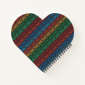 Carnet tourbillon avec couvercle motif circulaire (Dos)