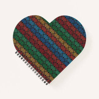 Carnet tourbillon avec couvercle motif circulaire