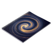 Carnet Tourbillon Cosmique de Lumière Dorée (Côté gauche)