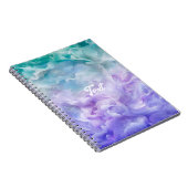 Carnet Tourbillon de nuage bleu et violet (Côté Droit)