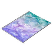 Carnet Tourbillon de nuage bleu et violet (Côté gauche)