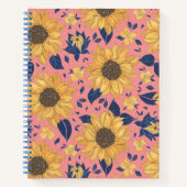 Carnet tourbillon de tournesol (Devant)