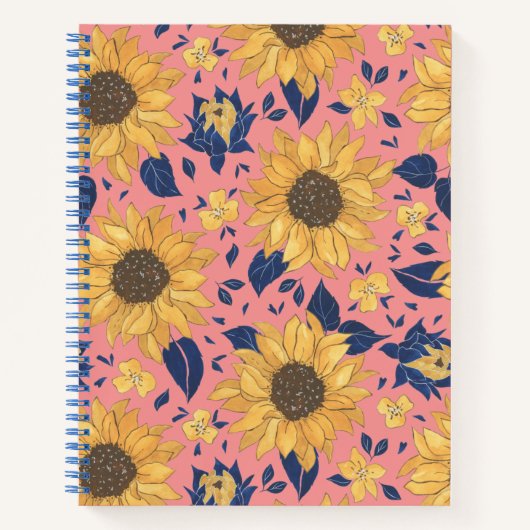 Carnet tourbillon de tournesol (Devant)