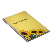 Carnet tourbillon de tournesol (Côté Droit)
