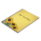 Carnet tourbillon de tournesol (Côté gauche)