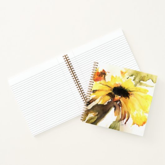 Carnet tourbillon de tournesol (Intérieur)