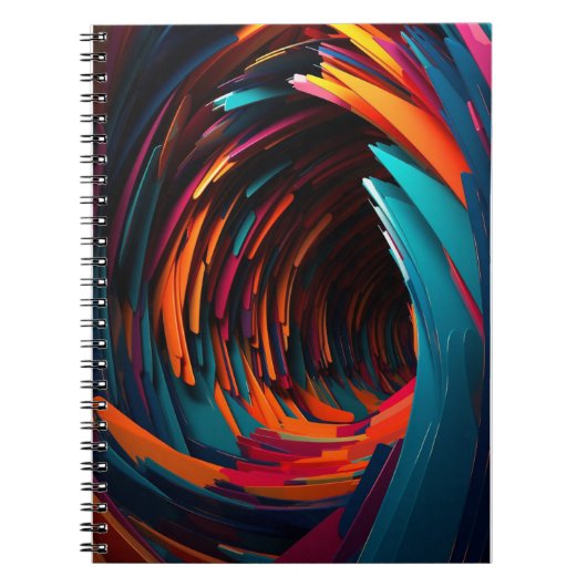 Carnet Tourbillonnant dynamique de tunnel spiral (Devant)