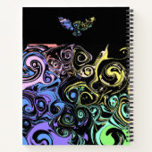 Carnet Tourbillons colorés abstraits (Dos)