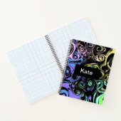 Carnet Tourbillons colorés abstraits (Intérieur)