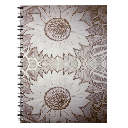 Carnet tournesol à la maison (Devant)