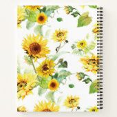 Carnet Tournesol aquarelle (Dos)