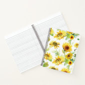 Carnet Tournesol aquarelle (Intérieur)