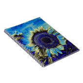 Carnet Tournesol bleu (Côté Droit)