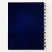 Carnet Tournesol bleu royal moderne Recettes de douche de (Dos)