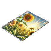 Carnet Tournesol Étreinte Dorée (Côté gauche)