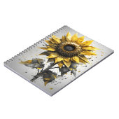 Carnet Tournesol - Fleurs à l'aquarelle (Côté gauche)