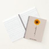 Carnet Tournesol Gratitude Journal, Droit de l'attraction (Intérieur)
