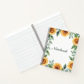 Carnet Tournesol jaune (Intérieur)