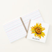 Carnet Tournesol jaune (Intérieur)