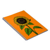 Carnet Tournesol orange (Côté Droit)