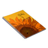 Carnet Tournesol orange (Côté Droit)