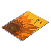 Carnet Tournesol orange (Côté gauche)