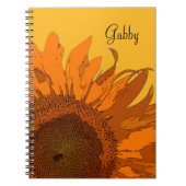 Carnet Tournesol orange (Devant)