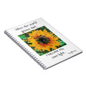 Carnet Tournesol Pixel Radiant (Côté Droit)