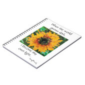 Carnet Tournesol Pixel Radiant (Côté gauche)
