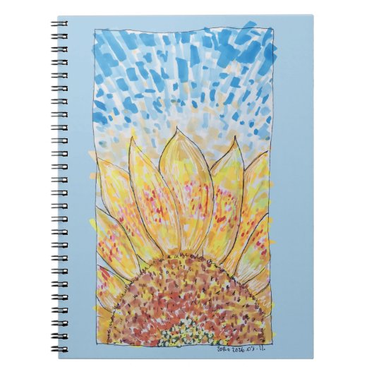 Carnet Tournesol Radiant Bloom (Devant)