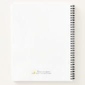 Carnet tournesol "Toutes mes idées brillantes" (Dos)