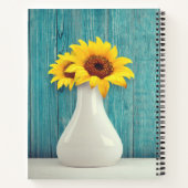 Carnet Tournesols dans un vase (Dos)