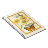 Carnet Tournesols et papillon (Côté Droit)
