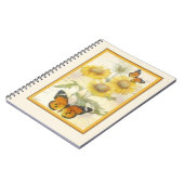 Carnet Tournesols et papillon (Côté gauche)
