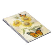 Carnet Tournesols et papillon (Côté Droit)
