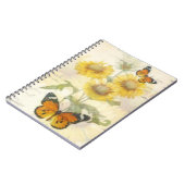 Carnet Tournesols et papillon (Côté gauche)
