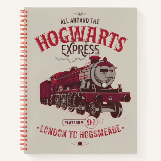 Carnet Tous à bord de l'Express Hogwarts (Devant)
