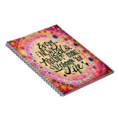 Carnet Tous les jours Pink Encouragement tendance (Côté Droit)