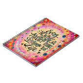 Carnet Tous les jours Pink Encouragement tendance (Côté gauche)