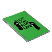 Carnet Tout À Propos De Cette Flip Flop Life (Côté Droit)