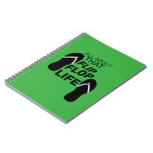 Carnet Tout À Propos De Cette Flip Flop Life (Côté gauche)
