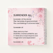 Carnet Tout abandonner - Poème d'autonomisation motivatio (Dos)