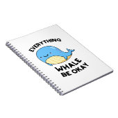 Carnet Tout Baleine être d'accord amusant jeu de baleine (Côté Droit)