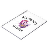 Carnet Tout ce dont tu as besoin, c'est de déjeuner (Côté gauche)