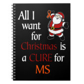 Carnet Tout ce que je veux pour Noël/Père Noël...MS Carne (Devant)