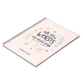 Carnet Tout ce que mon enfant dit (Côté gauche)