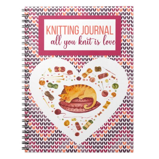 Carnet Tout Ce Que Vous Knit Est Tricot D'Amour (Devant)