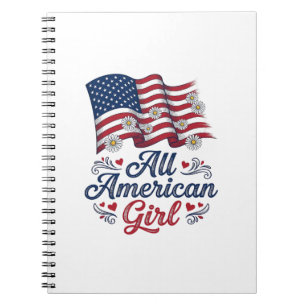 Carnet Tout design de chemise de drapeau de marguerite pa