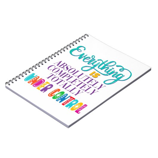 Carnet Tout Est Absolument Sous Contrôle (Côté gauche)