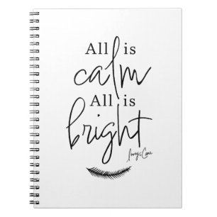 Carnet Tout Est Calme, Tout Est Clair Nuit Silencieuse No